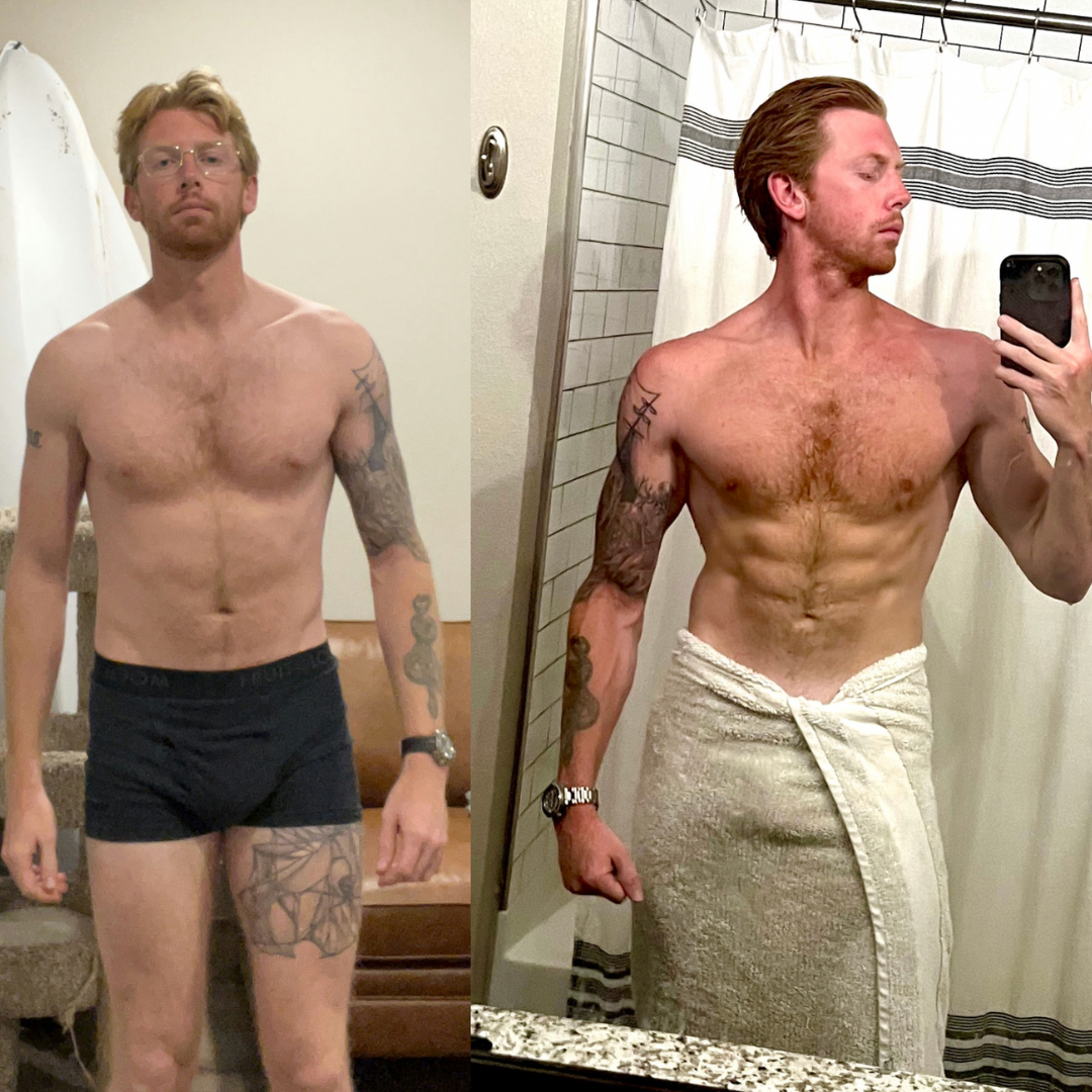 Zander before and after transformation