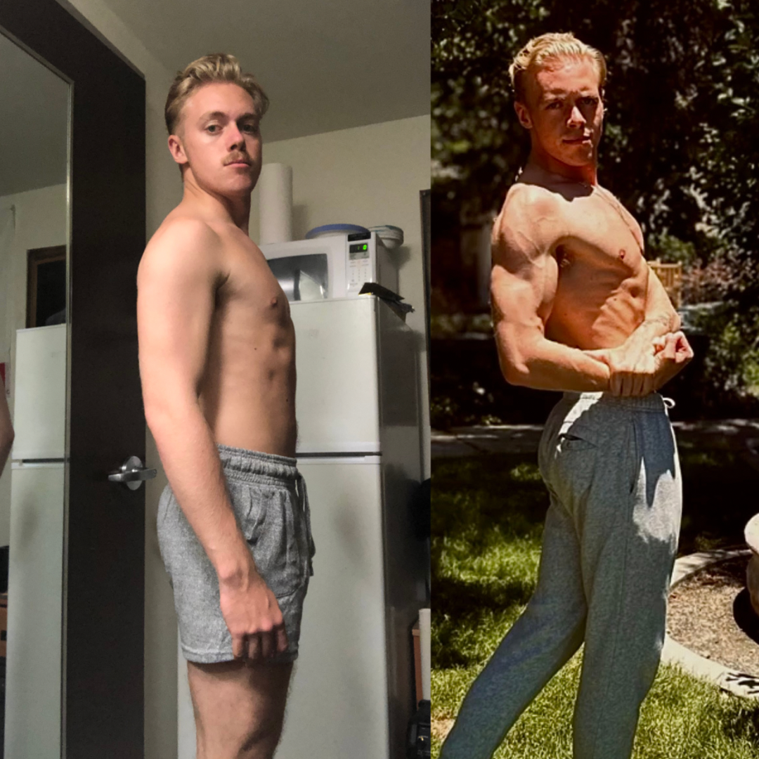 Keegan before and after transformation