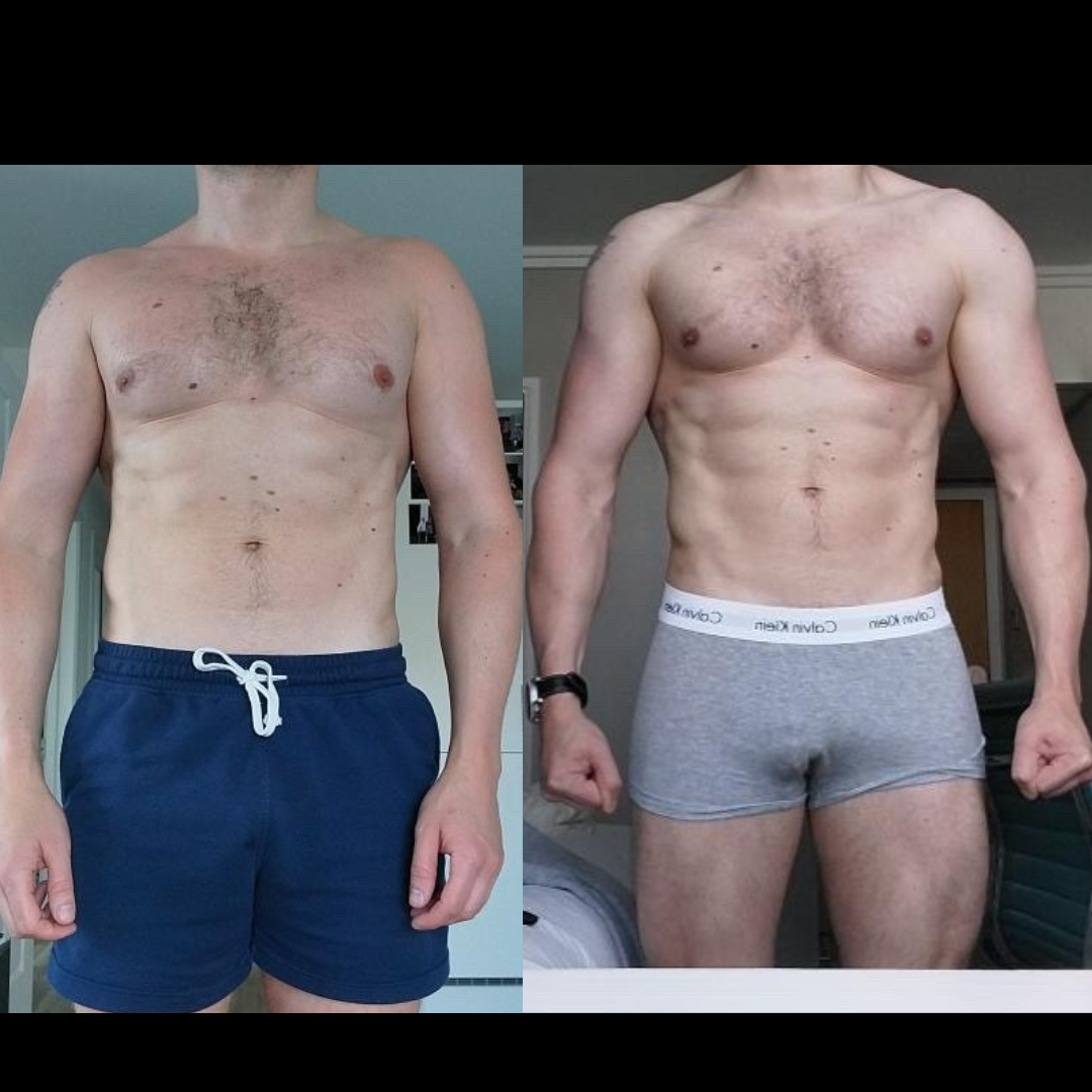 James before and after transformation